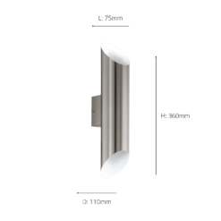 Eglo Agolada Outdoor LED Wall Light - Stainless Steel 10 Eglo Agolada Outdoor LED Wall Light - Stainless Steel -Chic Lighting Store 14222376 9445020562574330