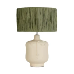 Face Table Lamp - Sage 10 Face Table Lamp - Sage -Chic Lighting Store 14232791 1505020297778016