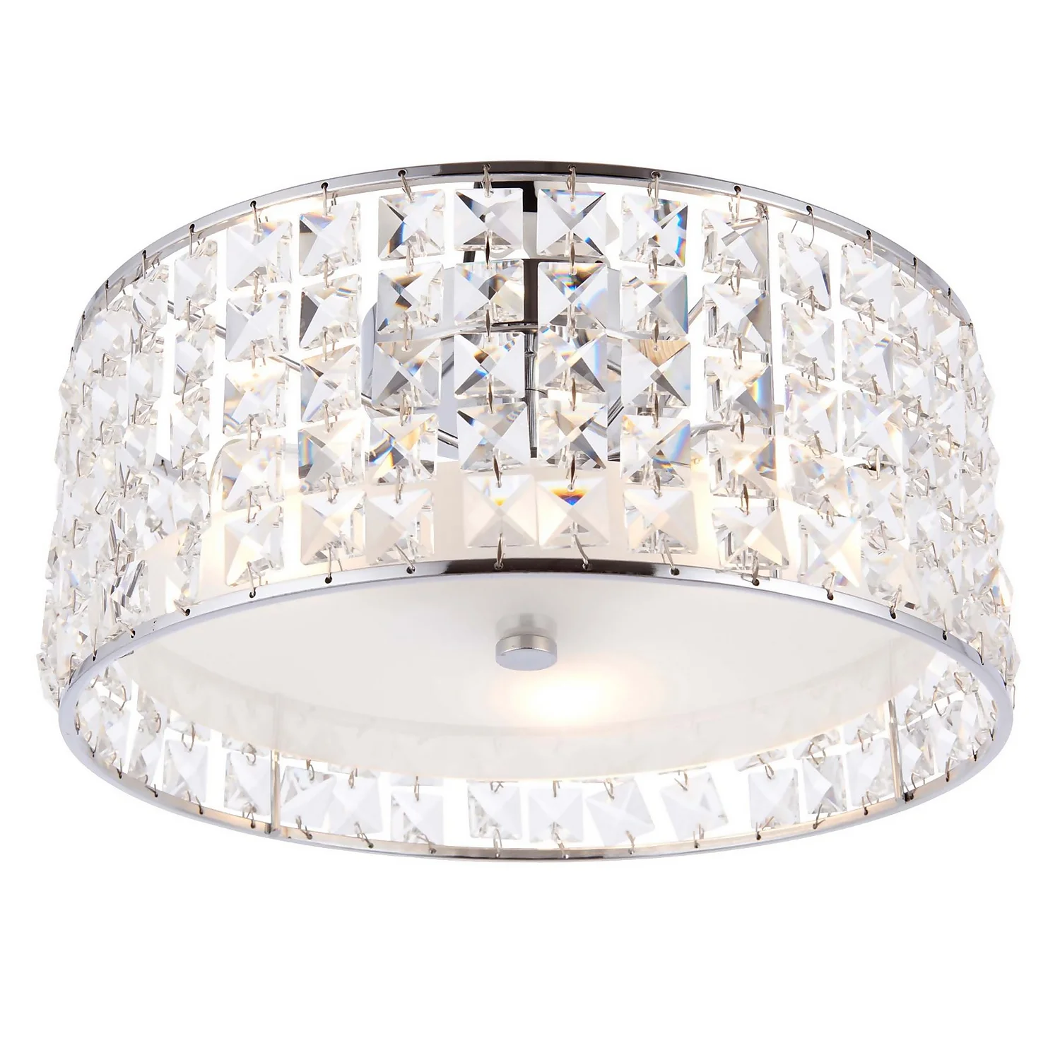 Belfont Bathroom Flush Ceiling Light - Chrome 4 Belfont Bathroom Flush Ceiling Light - Chrome - Image 2