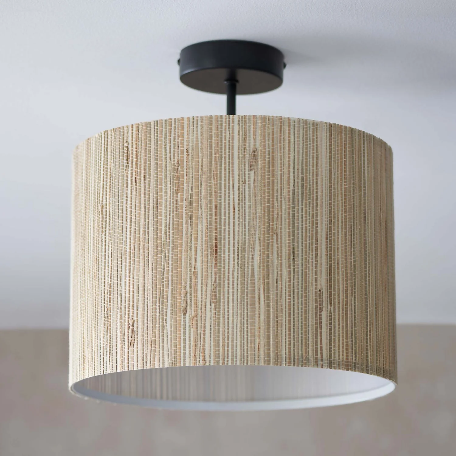 Caen Semi Flush Ceiling Light - Natural 5 Caen Semi Flush Ceiling Light - Natural - Image 3