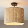 Caen Semi Flush Ceiling Light - Natural 1 Caen Semi Flush Ceiling Light - Natural -Chic Lighting Store 14301796 1725038438811928