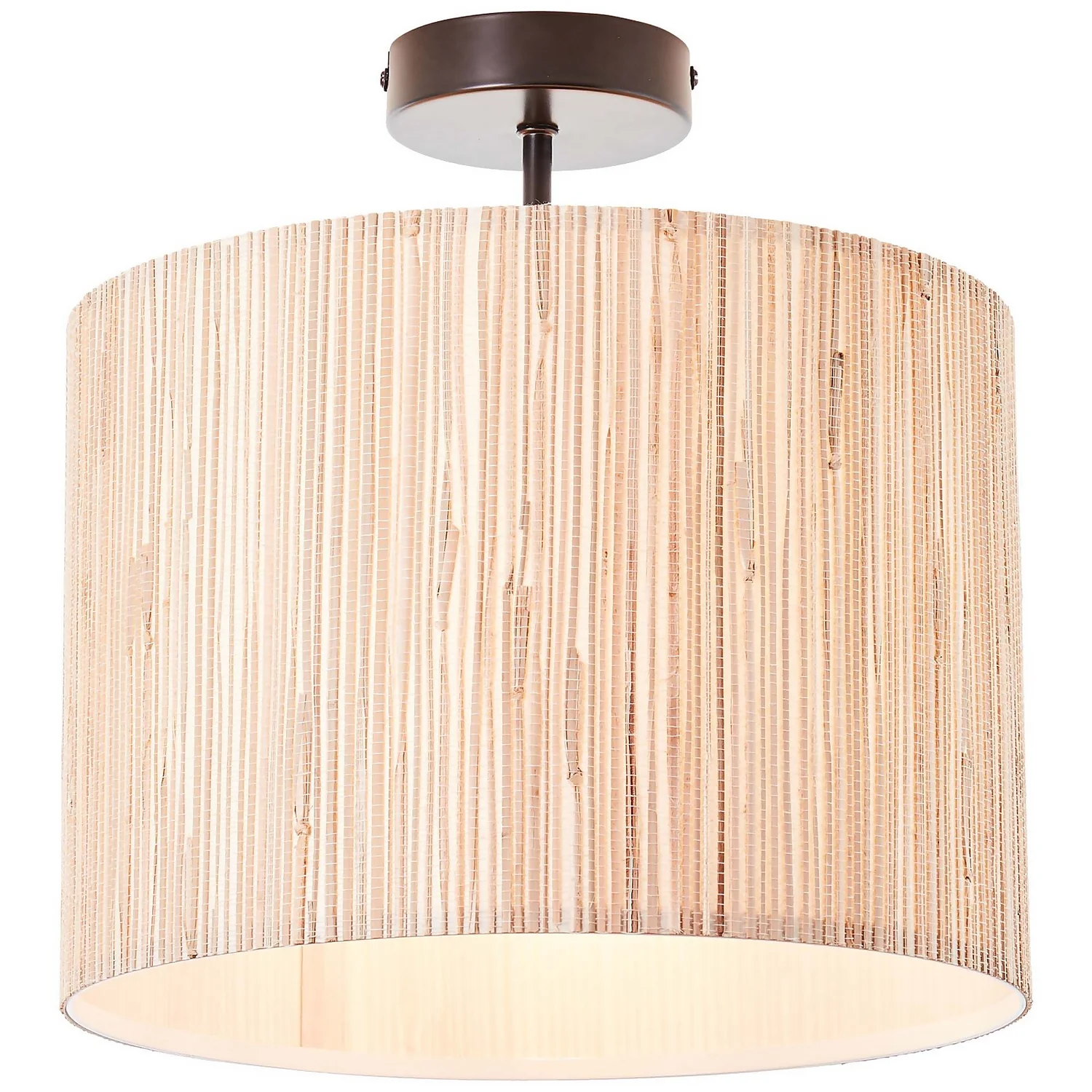 Caen Semi Flush Ceiling Light - Natural 4 Caen Semi Flush Ceiling Light - Natural - Image 2
