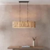 Caen Linear Pendant Ceiling Light - Natural 2 Caen Linear Pendant Ceiling Light - Natural -Chic Lighting Store 14301798 9145038439515815