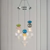 Elgin Cluster Pendant Ceiling Light - Multicoloured & Chrome 2 Elgin Cluster Pendant Ceiling Light - Multicoloured & Chrome -Chic Lighting Store 14301808 1985038439364414