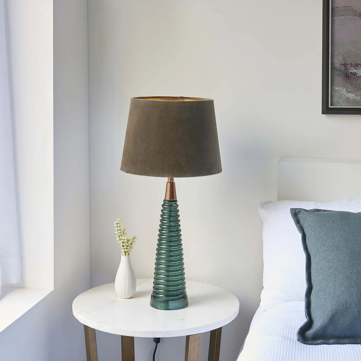 Fearn Table Lamp - Teal 5 Fearn Table Lamp - Teal - Image 3