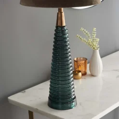 Fearn Table Lamp - Teal 16 Fearn Table Lamp - Teal -Chic Lighting Store 14301809 3395038437991071