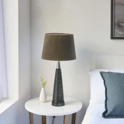 Fearn Table Lamp - Charcoal 13 Fearn Table Lamp - Charcoal -Chic Lighting Store 14301810 2065038437876420