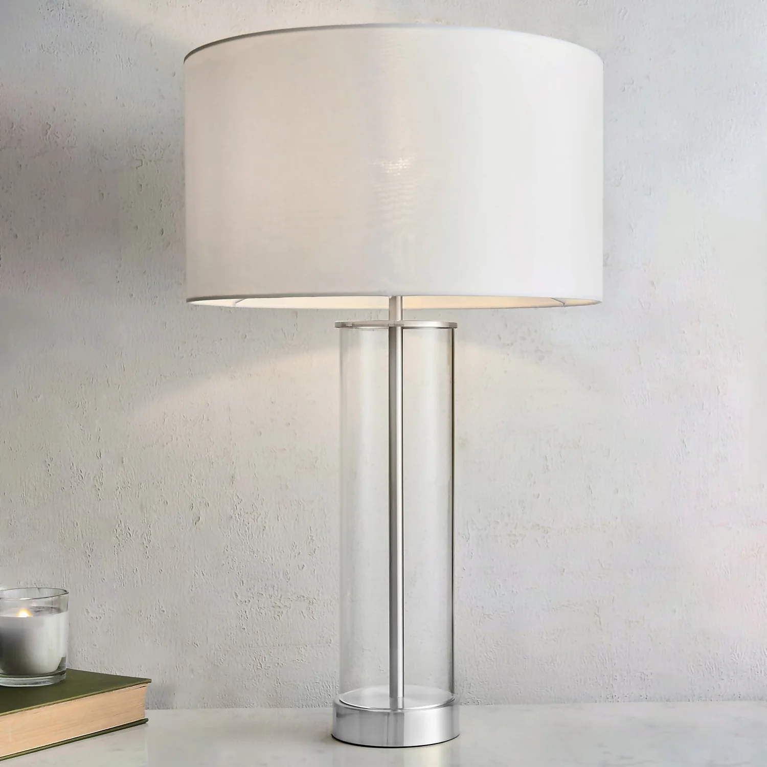 Gills Table Lamp - Nickel Effect 3 Gills Table Lamp - Nickel Effect