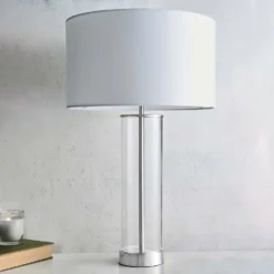 Gills Table Lamp - Nickel Effect 11 Gills Table Lamp - Nickel Effect -Chic Lighting Store 14301813 4815038492920972