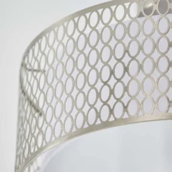 Orton Flush Ceiling Light - Nickel Effect 15 Orton Flush Ceiling Light - Nickel Effect -Chic Lighting Store 14301820 1495038438136538