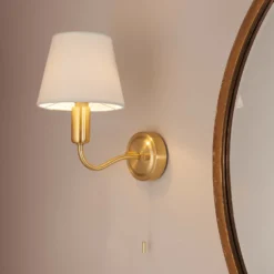 Naim Bathroom Wall Light - Brass Effect 13 Naim Bathroom Wall Light - Brass Effect -Chic Lighting Store 14301821 2755038439435883
