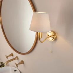 Naim Bathroom Wall Light - Brass Effect 12 Naim Bathroom Wall Light - Brass Effect -Chic Lighting Store 14301821 3235038439388969