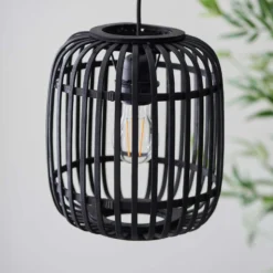 Saval Pendant Ceiling Light - Dark Bamboo 15 Saval Pendant Ceiling Light - Dark Bamboo -Chic Lighting Store 14301823 2405038439628666