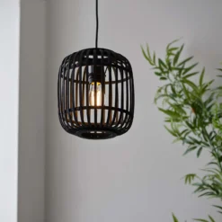 Saval Pendant Ceiling Light - Dark Bamboo 12 Saval Pendant Ceiling Light - Dark Bamboo -Chic Lighting Store 14301823 6245038439473848