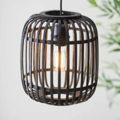 Saval Pendant Ceiling Light - Dark Bamboo 14 Saval Pendant Ceiling Light - Dark Bamboo -Chic Lighting Store 14301823 8205038439584908