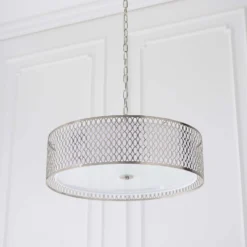 Orton Pendant Ceiling Light - Nickel Effect 11 Orton Pendant Ceiling Light - Nickel Effect -Chic Lighting Store 14301824 1915038438344486