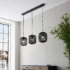 Saval 3 Lamp Pendant Diner Bar Light - Dark Bamboo 2 Saval 3 Lamp Pendant Diner Bar Light - Dark Bamboo -Chic Lighting Store 14301826 1265038437687258