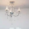 Shanzie Semi Flush Bathroom Chandelier Light - Chrome Effect 2 Shanzie Semi Flush Bathroom Chandelier Light - Chrome Effect -Chic Lighting Store 14301829 1435038439436858