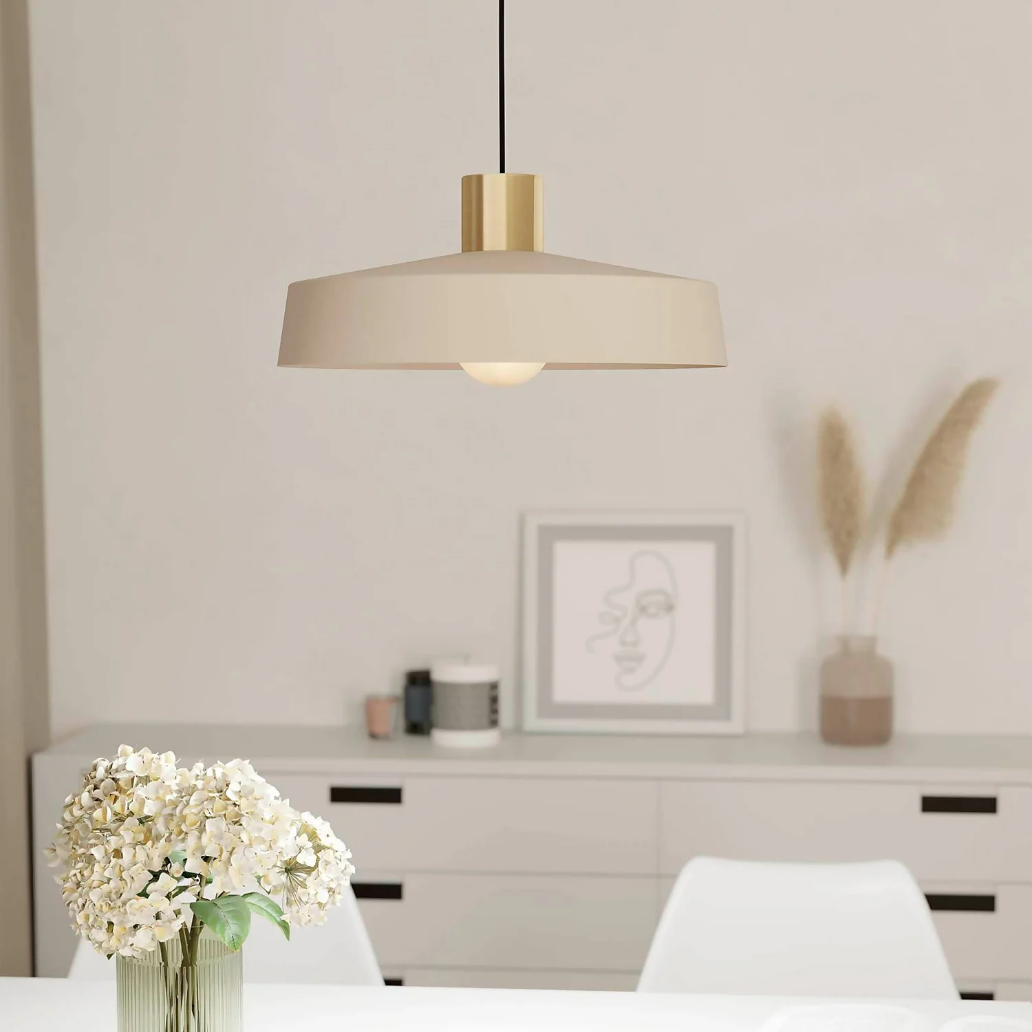 Eglo Valdiola Pendant Ceiling Light - BrushedSand 3 Eglo Valdiola Pendant Ceiling Light - BrushedSand