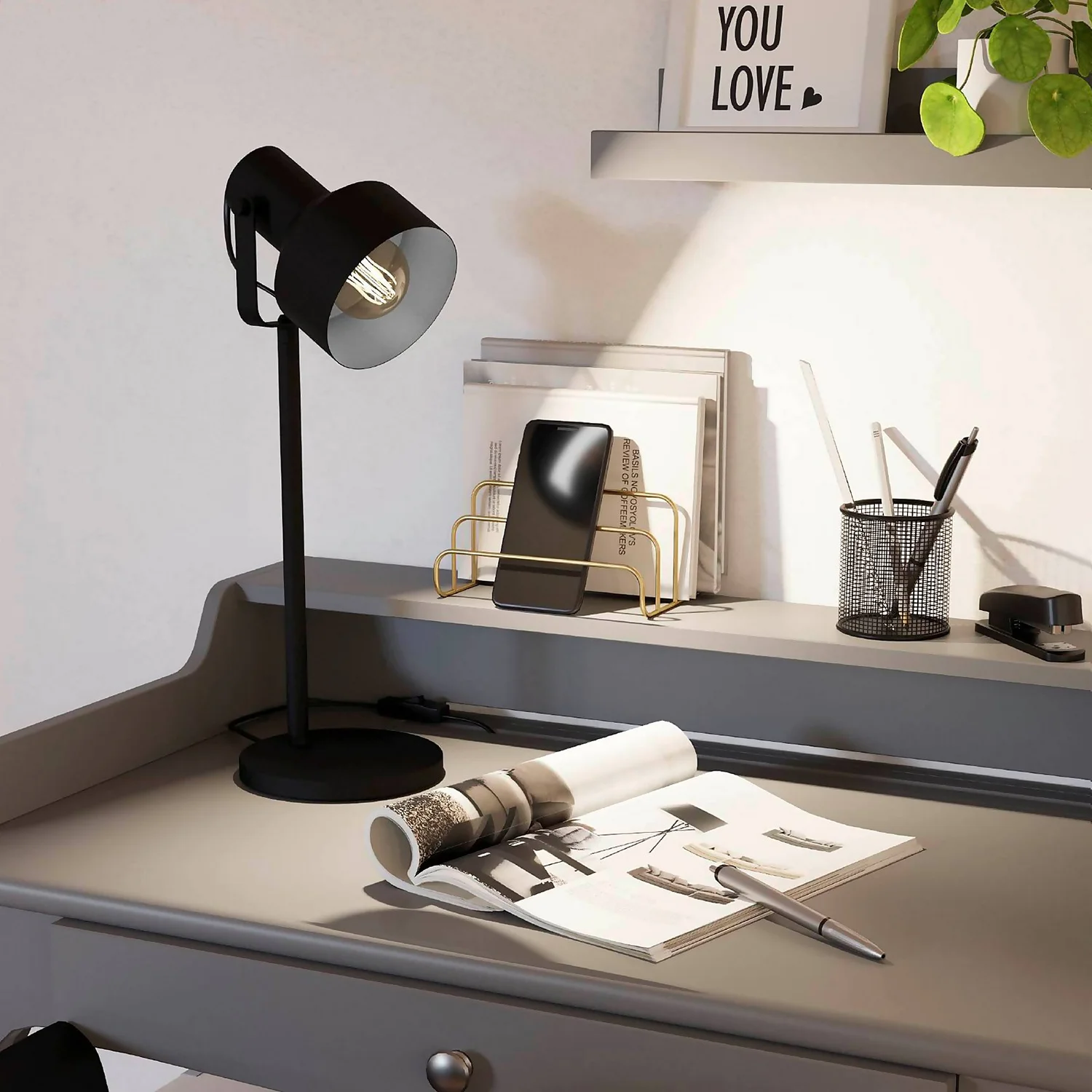 Eglo Casibare Table Lamp - Black 3 Eglo Casibare Table Lamp - Black