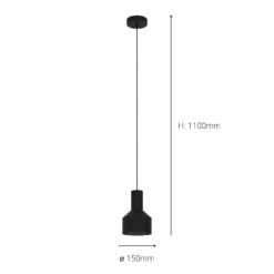 Eglo Casibare Pendant Ceiling Light - Black 9 Eglo Casibare Pendant Ceiling Light - Black -Chic Lighting Store 14302944 1665038223765601
