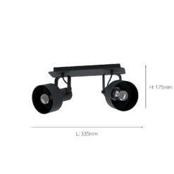 Eglo Casibare 2 Lamp Spotlight - Black 9 Eglo Casibare 2 Lamp Spotlight - Black -Chic Lighting Store 14302946 1565038223076306