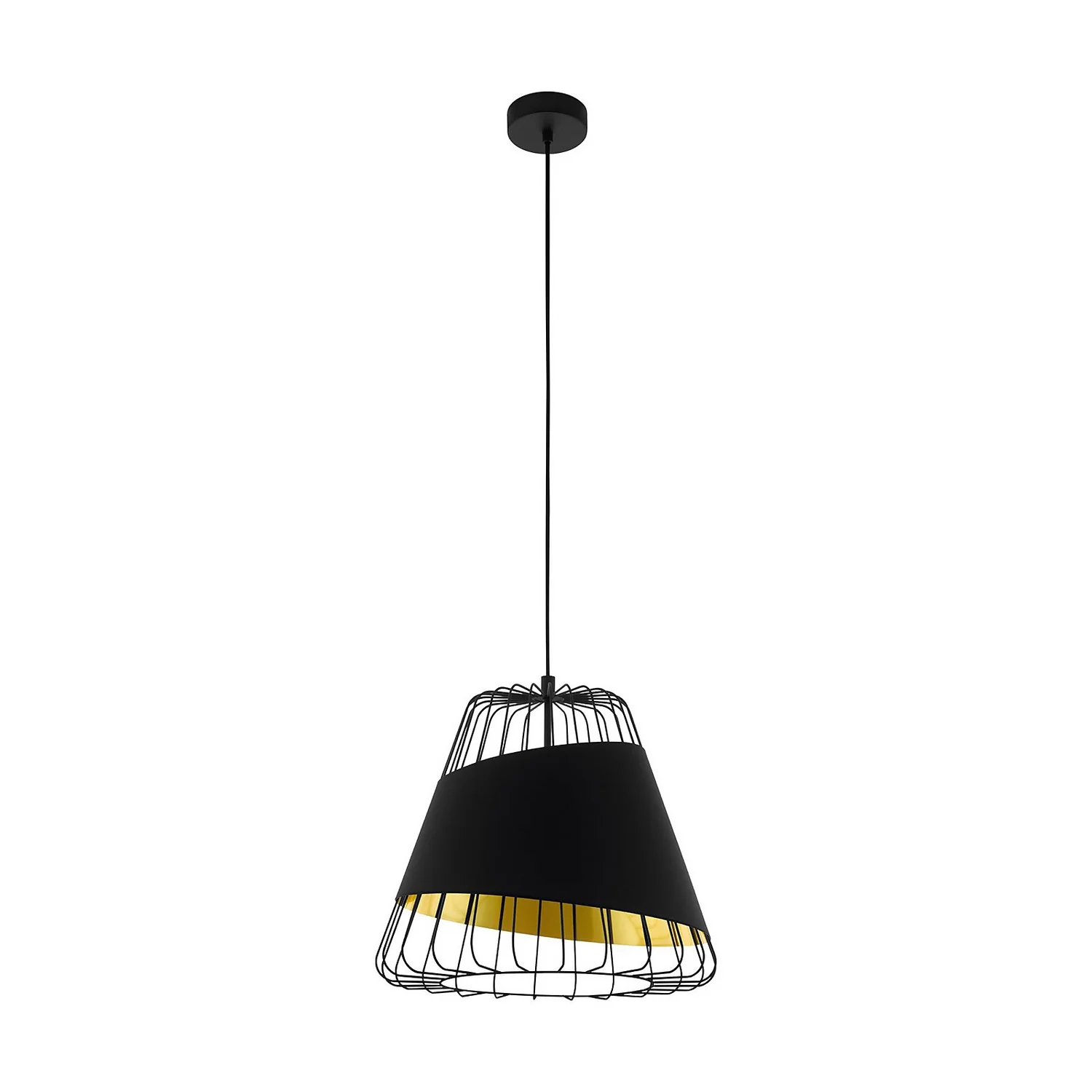 Eglo Austell Pendant Ceiling Light - Black & Gold 4 Eglo Austell Pendant Ceiling Light - Black & Gold - Image 2