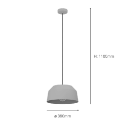 Eglo Contrisa Pendant Ceiling Light - Light Grey 11 Eglo Contrisa Pendant Ceiling Light - Light Grey -Chic Lighting Store 14302954 2105038224349023