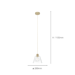 Eglo Copley Pendant Ceiling Light - Soft Gold & Clear 9 Eglo Copley Pendant Ceiling Light - Soft Gold & Clear -Chic Lighting Store 14302957 8155038223998848