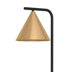 Eglo Narices Floor Lamp - Black & Brushed Brass -Chic Lighting Store 14302958 1355038223595285