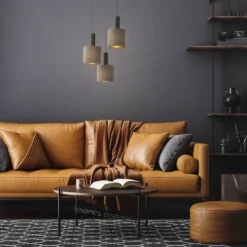 Eglo Concessa 1 3 Lamp Pendant Ceiling Light - Cappuccino & Gold 9 Eglo Concessa 1 3 Lamp Pendant Ceiling Light - Cappuccino & Gold -Chic Lighting Store 14302962 5785038224215196