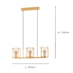 Eglo Cumiole 3 Lamp Diner Bar Light - Gold 9 Eglo Cumiole 3 Lamp Diner Bar Light - Gold -Chic Lighting Store 14302963 1485038223946645