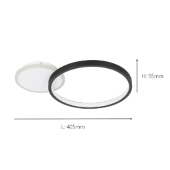 Eglo Gafares Connect Smart Flush Ceiling Light - Black 9 Eglo Gafares Connect Smart Flush Ceiling Light - Black -Chic Lighting Store 14302966 1645038223881509