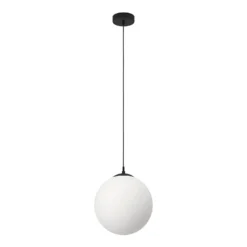 Eglo Rondo Pendant Ceiling Light - Black & Opal 7 Eglo Rondo Pendant Ceiling Light - Black & Opal -Chic Lighting Store 14302973 1495038224192126