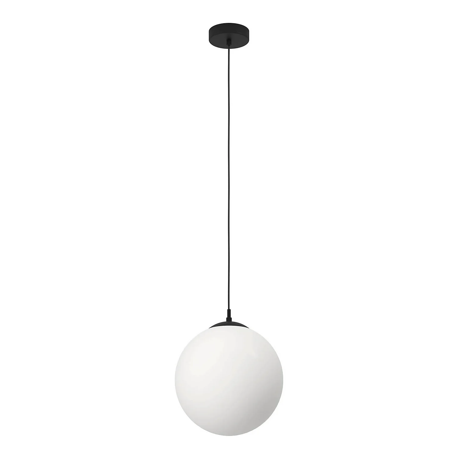 Eglo Rondo Pendant Ceiling Light - Black & Opal 4 Eglo Rondo Pendant Ceiling Light - Black & Opal - Image 2