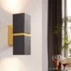Eglo Passa Wall Light Square - Black & Gold