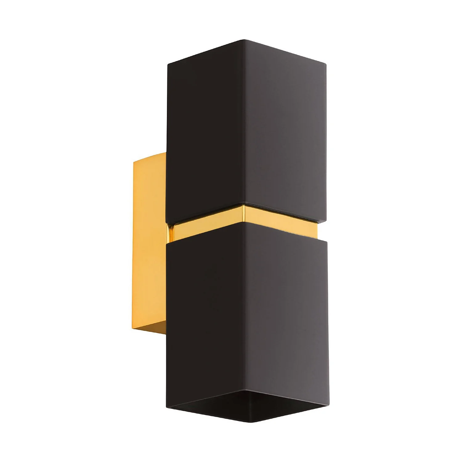 Eglo Passa Wall Light Square - Black & Gold 4 Eglo Passa Wall Light Square - Black & Gold - Image 2
