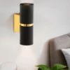 Eglo Passa Wall Light Round - Black & Gold -Chic Lighting Store 14302977 3505038224078417