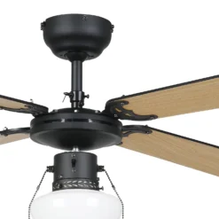 Eglo Fortaleza Ceiling Fan With Light - Matt Black & Wood 10 Eglo Fortaleza Ceiling Fan With Light - Matt Black & Wood -Chic Lighting Store 14742119 1245052700376421