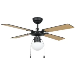 Eglo Fortaleza Ceiling Fan With Light - Matt Black & Wood 9 Eglo Fortaleza Ceiling Fan With Light - Matt Black & Wood -Chic Lighting Store 14742119 1855052700274466