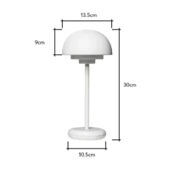LED Rechargeable Table Lamp - White 19 LED Rechargeable Table Lamp - White -Chic Lighting Store 14844211 1635059930805592